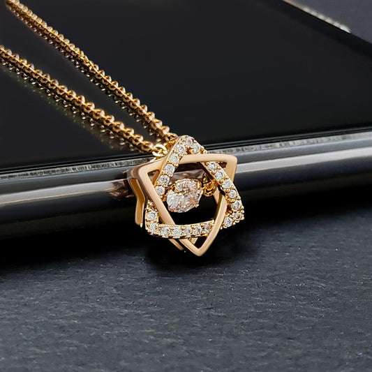 American Diamond Pendant With Chain