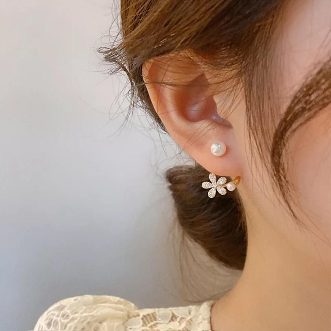 Korean earrings : Flower earrings 2024